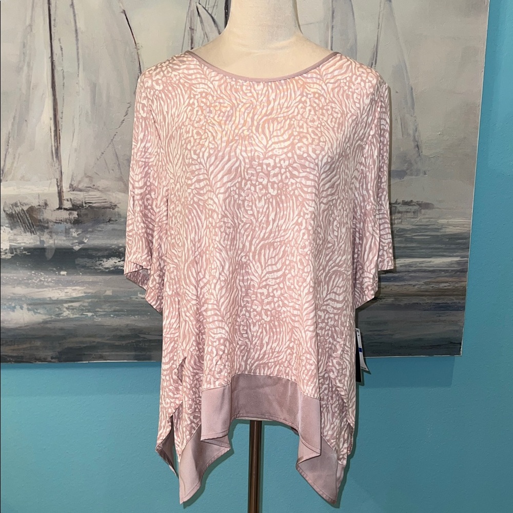 NWT Donna Karan Short Sleeve Sleep Shirt, XL